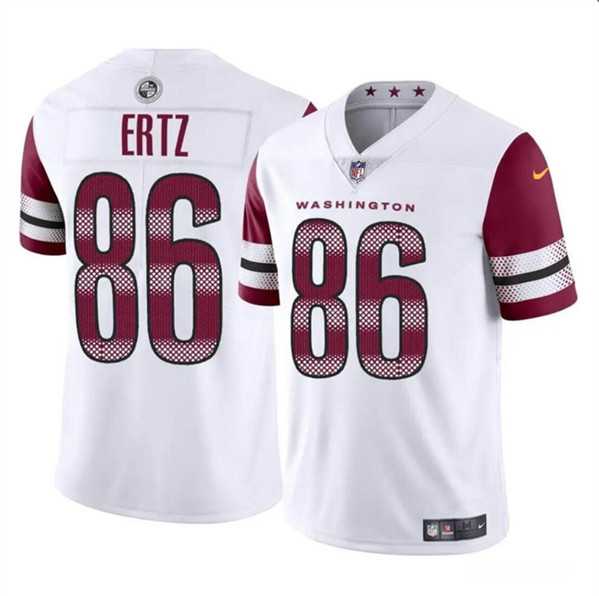 Youth Washington Commanders #86 Zach Ertz White Vapor Limited Stitched Jersey Dzhi